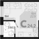 студия, 22.90 м², 12/18 этаж фото 0