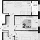 2-комн. квартира, 56.50 м², 16/18 этаж фото 0