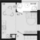 2-комн. квартира, 45.70 м², 12/18 этаж фото 0