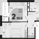 2-комн. квартира, 64.20 м², 9/18 этаж фото 0
