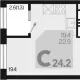 студия, 22.90 м², 11/18 этаж фото 0
