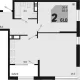 2-комн. квартира, 58.90 м², 12/18 этаж фото 0