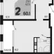 2-комн. квартира, 57.30 м², 18/18 этаж фото 0