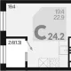 студия, 22.90 м², 9/18 этаж фото 0